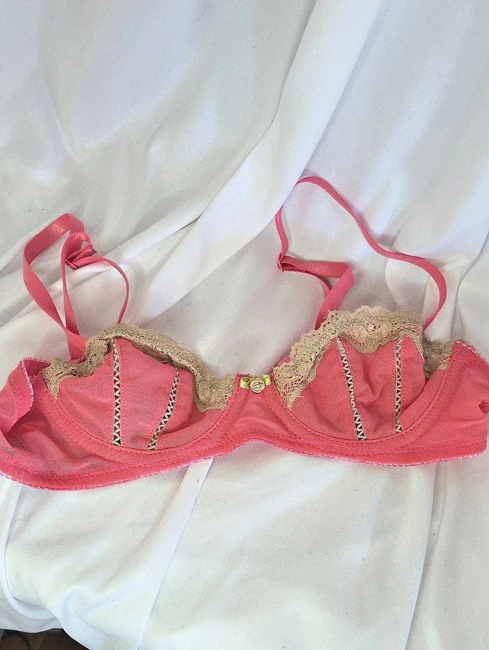 2010S FOREVER 21 Pink Lace Bra 32 B Sophie & Me Line